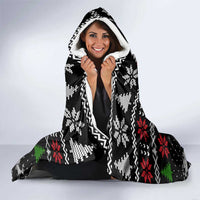 Lovely Pug Dog Christmas Hooded Blanket Xmas Holiday Patterns - Wonder Print Shop