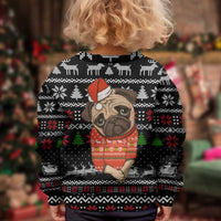 Lovely Pug Dog Christmas Kid Ugly Christmas Sweater Xmas Holiday Patterns - Wonder Print Shop