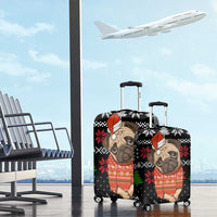 Lovely Pug Dog Christmas Luggage Cover Xmas Holiday Patterns - Wonder Print Shop