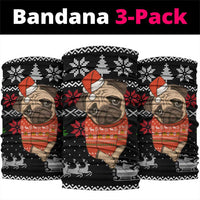 Lovely Pug Dog Christmas Neck Gaiter Xmas Holiday Patterns - Wonder Print Shop