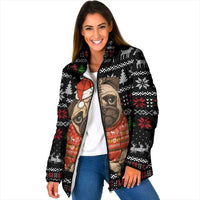 Lovely Pug Dog Christmas Padded Jacket Xmas Holiday Patterns - Wonder Print Shop
