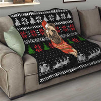 Lovely Pug Dog Christmas Quilt Xmas Holiday Patterns - Wonder Print Shop