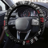 Lovely Pug Dog Christmas Steering Wheel Cover Xmas Holiday Patterns - Wonder Print Shop