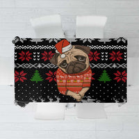 Lovely Pug Dog Christmas Tablecloth Xmas Holiday Patterns - Wonder Print Shop