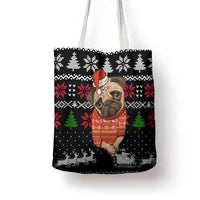 Lovely Pug Dog Christmas Tote Bag Xmas Holiday Patterns - Wonder Print Shop