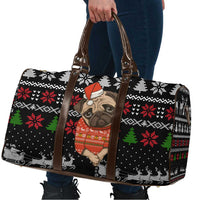 Lovely Pug Dog Christmas Travel Bag Xmas Holiday Patterns - Wonder Print Shop