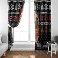 Lovely Pug Dog Christmas Window Curtain Xmas Holiday Patterns - Wonder Print Shop