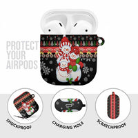 Lovely Snowman Christmas AirPods Case Xmas Holiday Patterns - Wonder Print Shop