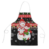 Lovely Snowman Christmas Apron Xmas Holiday Patterns - Wonder Print Shop