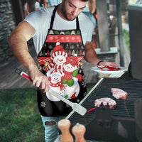 Lovely Snowman Christmas Apron Xmas Holiday Patterns - Wonder Print Shop