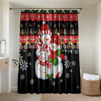 Lovely Snowman Christmas Bathroom Set Xmas Holiday Patterns - Wonder Print Shop