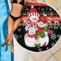 Lovely Snowman Christmas Beach Blanket Xmas Holiday Patterns - Wonder Print Shop