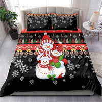 Lovely Snowman Christmas Bedding Set Xmas Holiday Patterns - Wonder Print Shop