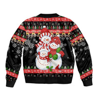 Lovely Snowman Christmas Bomber Jacket Xmas Holiday Patterns - Wonder Print Shop