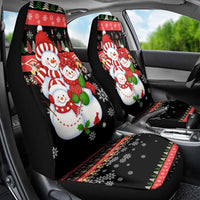 Lovely Snowman Christmas Car Seat Cover Xmas Holiday Patterns - Wonder Print Shop