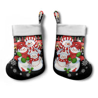 Lovely Snowman Christmas Stocking Xmas Holiday Patterns - Wonder Print Shop