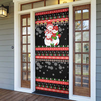 Lovely Snowman Christmas Door Cover Xmas Holiday Patterns - Wonder Print Shop
