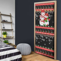 Lovely Snowman Christmas Door Cover Xmas Holiday Patterns - Wonder Print Shop