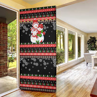 Lovely Snowman Christmas Door Cover Xmas Holiday Patterns - Wonder Print Shop