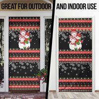Lovely Snowman Christmas Door Cover Xmas Holiday Patterns - Wonder Print Shop