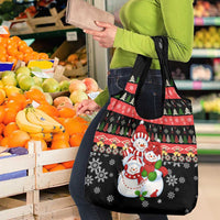 Lovely Snowman Christmas Grocery Bag Xmas Holiday Patterns - Wonder Print Shop