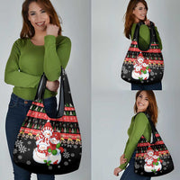 Lovely Snowman Christmas Grocery Bag Xmas Holiday Patterns - Wonder Print Shop