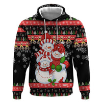 Lovely Snowman Christmas Hoodie Xmas Holiday Patterns - Wonder Print Shop