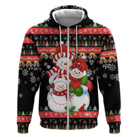 Lovely Snowman Christmas Hoodie Xmas Holiday Patterns - Wonder Print Shop