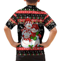 Lovely Snowman Christmas Kid Hawaiian Shirt Xmas Holiday Patterns - Wonder Print Shop