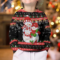 Lovely Snowman Christmas Kid Ugly Christmas Sweater Xmas Holiday Patterns - Wonder Print Shop