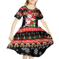 Lovely Snowman Christmas Kid Short Sleeve Dress Xmas Holiday Patterns - Wonder Print Shop