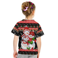 Lovely Snowman Christmas Kid T Shirt Xmas Holiday Patterns - Wonder Print Shop