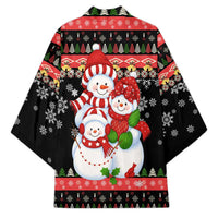 Lovely Snowman Christmas Kimono Xmas Holiday Patterns - Wonder Print Shop