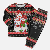 Lovely Snowman Christmas Pajama Set Xmas Holiday Patterns - Wonder Print Shop