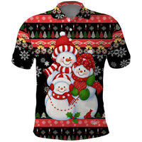 Lovely Snowman Christmas Polo Shirt Xmas Holiday Patterns - Wonder Print Shop