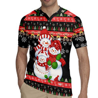 Lovely Snowman Christmas Rugby Jersey Xmas Holiday Patterns - Wonder Print Shop