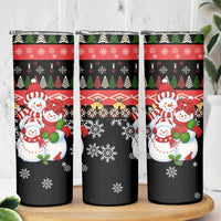 Lovely Snowman Christmas Skinny Tumbler Xmas Holiday Patterns - Wonder Print Shop