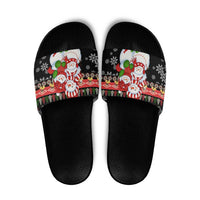 Lovely Snowman Christmas Slide Sandals Xmas Holiday Patterns - Wonder Print Shop
