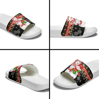 Lovely Snowman Christmas Slide Sandals Xmas Holiday Patterns - Wonder Print Shop