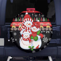 Lovely Snowman Christmas Spare Tire Cover Xmas Holiday Patterns - Wonder Print Shop