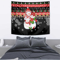 Lovely Snowman Christmas Tapestry Xmas Holiday Patterns - Wonder Print Shop