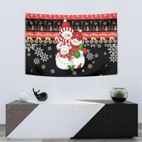 Lovely Snowman Christmas Tapestry Xmas Holiday Patterns - Wonder Print Shop