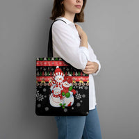 Lovely Snowman Christmas Tote Bag Xmas Holiday Patterns - Wonder Print Shop