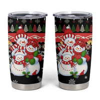Lovely Snowman Christmas Tumbler Cup Xmas Holiday Patterns - Wonder Print Shop
