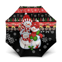 Lovely Snowman Christmas Umbrella Xmas Holiday Patterns - Wonder Print Shop