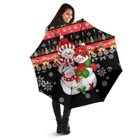 Lovely Snowman Christmas Umbrella Xmas Holiday Patterns - Wonder Print Shop