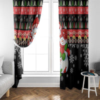 Lovely Snowman Christmas Window Curtain Xmas Holiday Patterns - Wonder Print Shop