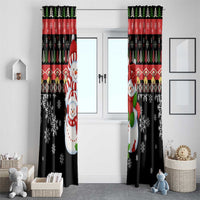 Lovely Snowman Christmas Window Curtain Xmas Holiday Patterns - Wonder Print Shop
