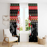 Lovely Snowman Christmas Window Curtain Xmas Holiday Patterns - Wonder Print Shop