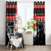 Lovely Snowman Christmas Window Curtain Xmas Holiday Patterns - Wonder Print Shop